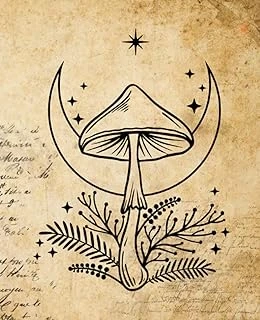 Tarot Journal: Three Card Draw Mushrooms ürün görseli 1