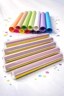 50 Adet 50X70 Cm Fon Kartonu 10 Renk(5 Rulo) Fon Kartonu ürün görseli 1