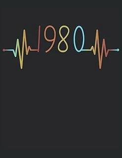 101 Mandalas - Malbuch Ekg Herzschlag Jahrgang 1980 Baujahr Heartbeat: Lustiges Herzlinie Geburtstags Geschenk - A4 (8,5X11) - 101 ... - Entspannen - Anti Stress - Zum Ausmalen ürün görseli 1