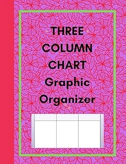 Three Column Chart Graphic Organizer ürün görseli 1