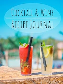 Cocktail Recipe Journal And Wine Tasting Journal - Templates Inside - You Fill Out ürün görseli 1