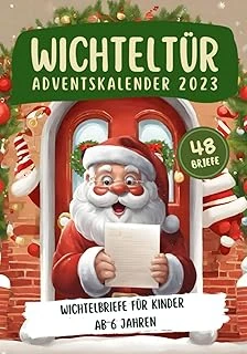 Independently Published Wichteltür Adventskalender 2023: 48 Farbige & Zauberhafte Wichtelbriefe Für Ab 6 Jahren - Das Besondere Wichtelbuch Mit Briefen Zur Weihnachten - Perfekt Zum Vorlesen I ürün görseli 1