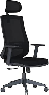 Sempre Sun Ergonomik Fileli Ofis Çalışma Koltuğu Siyah, Ayarlanabilir Başlık Bel Desteği, Hareketli Kollar, Tilt Mekanizmalı Bilgisayar Yönetici Sandalyesi ürün görseli 1