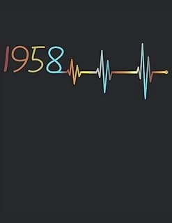 101 Mandalas - Malbuch Ekg Herzschlag Jahrgang 1958 Baujahr Heartbeat: Lustiges Geburtstag Frequenz - A4 (8,5X11) - 101 Seiten - ... - Entspannen - Anti Stress - Zum Ausmalen ürün görseli 1