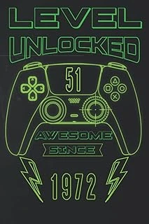 Independently Published Level 51 St Unlocked Awesome Since 1972: 51 St January Birthday Gifts | Motivational Quotes | Happy Birthday | January Birthdays| Personalized Birthday Book| Personalized Birt ürün görseli 1