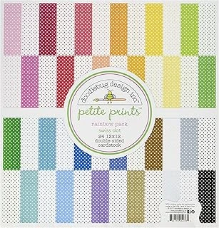 Dooblebug Petite İsviçre Puantiyeli Tonkartons 12 Inç X 12 Inç 2 Rainbow ürün görseli 1