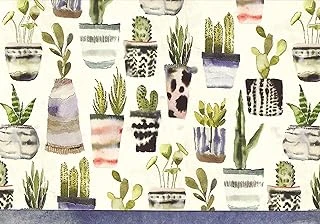 Note Card Watercolor Succulents ürün görseli 1