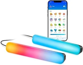 Wiz 2'Li Gradient Işık Barı - Siyah (30 Cm) Rgbic Aynı Anda Birden Fazla Renk Gösterir – Kolay Kurulum, Wi-Fi Ile Bağlanır – Uygulama/Dil Ile Kontrol, Google Home, Alexa Homekit Ile Çalışır ürün görseli 1