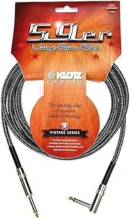 Klotz 59Er Siyah-Beyaz Örgülü Gitar Kablo 4,5M ürün görseli 1