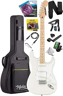 Rph-30Wh Maple Klavye Strat Kasa Sss Elektro Gitar Seti ürün görseli 1