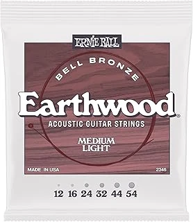 Ernie Ball Medium Light Earthwood Bell Bronz Gitar Telleri Western Gitar 12-54 ürün görseli 1