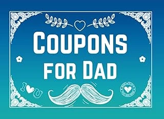 Fathers Day Gifts: Coupons For Dad: 40 Prefilled And 10 Blank Vouchers To Fill With Rewards - Booklet For A Father Who Has Everything - Personalized ... Son - Cute Alternative Greeting Card. ürün görseli 1