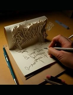 Independently Published Wide Hand Written Paper ürün görseli 1