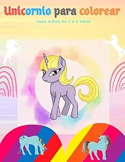 Unicornio Colorear Niños De 3 A 8 Años ürün görseli 1