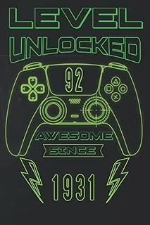 Independently Published Level 92 Nd Unlocked Awesome Since 1931: 92 Nd January Birthday Gifts | Motivational Quotes | Happy Birthday | January Birthdays| Personalized Birthday Book| Personalized Birt ürün görseli 1