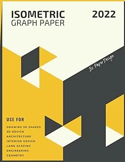 Independently Published Isometric Graph Paper: A Hight Quality Isometric Grid Paper Ideal For All Sort Of 3D Design, Isometric Sketchbook, Isometric Paper 8.5X11, Isometric ürün görseli 1