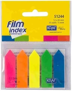 Kraf Index Film (Pp) 12X44Mm Ok Şeki̇lli̇ 5 Renk X 25Yp 51244 ürün görseli 1