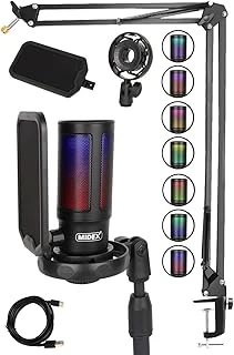 V6 Rgb Set Usb Yayıncı Mikrofonu Condenser Stüdyo (Kayıt Twitch Yayın Discord Youtube) ürün görseli 1