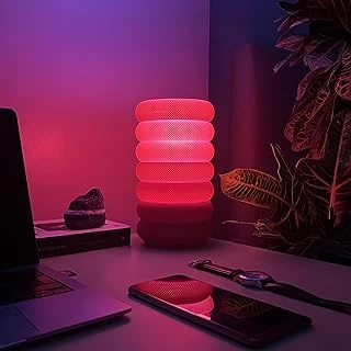 Haymalab Zen Nervür Rgb Masa Lambası - Wifi & Sesli Komut, 16 Milyon Renk Led, Tuya/Smart Life/Google Home, E27, Dekoratif Ambiyans ürün görseli 1