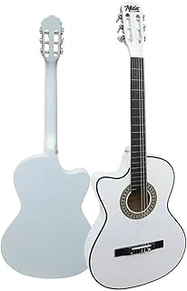 Cg-396Wh Sap Ayarlı 4/4 Yetişkin Boy Solak Klasik Gitar Seti, Beyaz ürün görseli 1