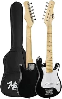 Ceg-30Wb 4-6 Yaş Çocuklar İçin Amfili Full 1/4 30 İnç Elektro Gitar Seti White Black ürün görseli 1