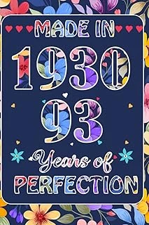 Made In 1930, 93 Rd Year Of Perfection: 93 Rd January Birthday Gifts For Women | Motivational Quotes | Happy Birthday | January Birthdays| ... Book| Personalized Birthday Gifts For Lovers ürün görseli 1