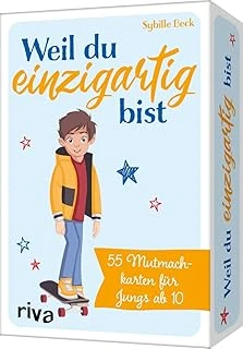 Weil Du Einzigartig Bist: 55 Mutmachkarten Für Jungs Ab 10. Das Perfekte Geschenk Für Den Sohn, Neffen, Enkel. Für Mehr Selbstbewusstsein, Mut, Innere Stärke, Selbstvertrauen ürün görseli 1