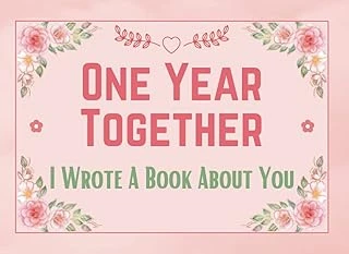 Independently Published One Year Together I Wrote A Book About You: A Special Personalized What I Love About Her, Him … Wife Husband - Sentimental Gift For Couples - Cute Alternative Greeting Card. ürün görseli 1