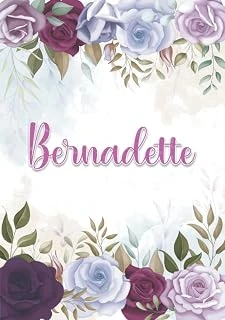 Independently Published Bernadette: Taccuino A5 | Nome Personalizzato Bernadette | Regalo Di Compleanno Per Moglie Mamma Sorella Figlia ... | Design: Decorazione Floreale | ... Formato A5 (14.8 X 21 ürün görseli 1