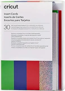 Cricut Insert Cards | Gökkuşağı Tartısı | 12,1 Cm X 16,8 Cm (Cricut - Boyut R40) | 30'Lu Paket | Cricut Kart Matı Ile Kullanım Için ürün görseli 1