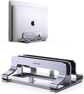 Ugreen Masa Için Dikey Dizüstü Bilgisayar Standı Çift Yuvalı Dizüstü Bilgisayar Standı Tutucu Ayarlanabilir Dock Alüminyum Masaüstü Standı Macbook Air Pro, Surface Laptop 4, Gram 17 Ile ürün görseli 1