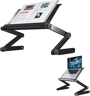 Ayarlanabilir Yükseklik Açı Ergonomik Okuma Standı Book Tutucu, Kitap Tutucu, Tablet Standı, Belge Sahibi. Öğretim Kitapları Için Mükemmel.. Alüminyum, Siyah ürün görseli 1