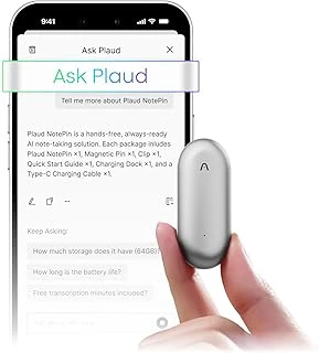 Ai Ses Kayıt Cihazı, Plaud Notepin Ses Kayıt Cihazı, Uygulama Kontrolü, Ai Not Alıcısı, Ai Transcribe & Özetle, 112 Dil Desteği, 64 Gb Bellek, Dersler Için Ses Kaydedici, Toplantılar, Ay Gümüşü ürün görseli 1