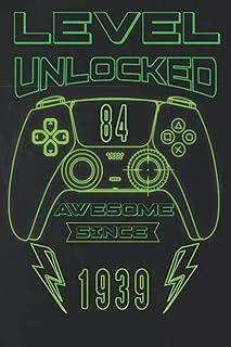 Level 84 Th Unlocked Awesome Since 1939: 84 Th January Birthday Gifts | Motivational Quotes | Happy Birthday | January Birthdays| Personalized Birthday Book| Personalized Birthday Gifts For Lovers ürün görseli 1