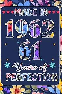 Made In 1962, 61 St Year Of Perfection: 61 St January Birthday Gifts For Women | Motivational Quotes | Happy Birthday | January Birthdays| ... Book| Personalized Birthday Gifts For Lovers ürün görseli 1