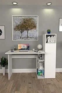 Moonlife Diamond Dolaplı Çalışma Masası Beyaz ürün görseli 1
