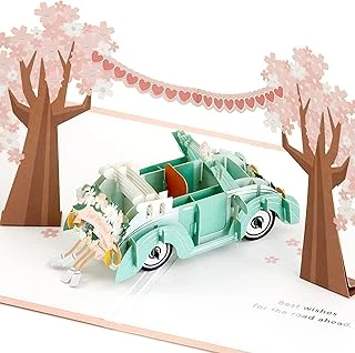 Hallmark Signature Paper Wonder Pop Up Düğün Kartı (Klasik Araba, Yeni Evlenmiş) (5Rzh1207) ürün görseli 1
