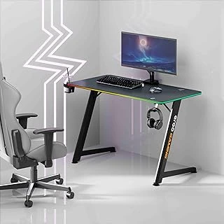 Ergogaming Pulsar Profesyonel Rgb Masası 120X60 Siyah, Rgb Aydınlatmalı, Karbon Fiber Yüzey ürün görseli 1