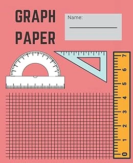 Graph Paper: A 50 Page Graph Paper Suitable Math, Science, Engineering Students For Drawing, Taking Creative Note, Plan Project, Plotting Functions On X And Y Axis....... ürün görseli 1