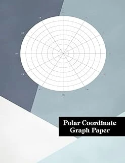 Graph Paper Notebook: Circular Grid Coordinate Graph Paper Notebook, Coordinate Graph Paper Notebook, 8.5 X 11 Inches. ürün görseli 1