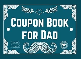 Independently Published Coupon Book For Dad: 50 Fun Vouchers With Activities For Him - 40 Prefilled And 10 Blank Vouchers To Fill With Rewards - Personalized Gifts For ... For Dad - Cute Alternative ürün görseli 1
