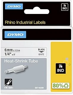 Rhinopro Isıyla Küçülen Serit 6Mmx1,5M Beyaz/Siyah ürün görseli 1