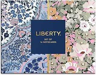 Galison Liberty Çiçek Not Kartı Seti, 16 Kart, 17 Zarf Dahildir - Muhteşem Çiçek Desenli Çeşitli Tebrik Kartları, Her Durum İçin Boş, Sağlam Saklama Çekmecesi Kutusu Dahildir ürün görseli 1