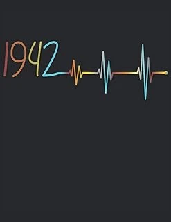 101 Mandalas - Malbuch Ekg Herzschlag Jahrgang 1942 Baujahr Heartbeat: Lustiges Geburtstag Frequenz - A4 (8,5X11) - 101 Seiten - ... - Entspannen - Anti Stress - Zum Ausmalen ürün görseli 1