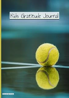 Kids Gratitude Journal -Tennis: For Those Children In Lower Primary School (As In Kindergarten, Grade 1, Grade 2, Grade 3 Includes Blank Pages For My ... Gratitude And Personal Expression ürün görseli 1