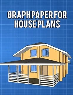 Independently Published Graph Paper For House Plans: Composition Notebook Graph Paper For Architects, Designers, And Engineers 5X5 Square Grid Coordinate Chart Paper ürün görseli 1