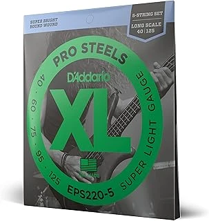 Daddario Eps220-5 Bas Gitar Tel Seti, 5 Telli, Xl, 40-95, Long Scale ürün görseli 1