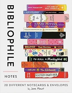 Bibliyofil Notları: 20 Farklı Not Kartı Zarflar (Kitap Hediyeleri, Edebi Kırtasiye Jane Mount) ürün görseli 1