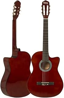 Cg-395Br Kahve Renk Kesik Klasik Gitar 4/4 Yetişkin Boy Sap Ayarlı Full Set ürün görseli 1