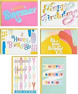 Hallmark Doğum Günü Kartları Çeşitleri, Zarflı 36 Kart (Pastels) ürün görseli 1